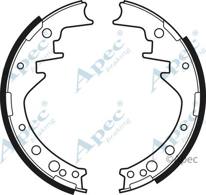 APEC BRAKING Комплект тормозных колодок SHU393